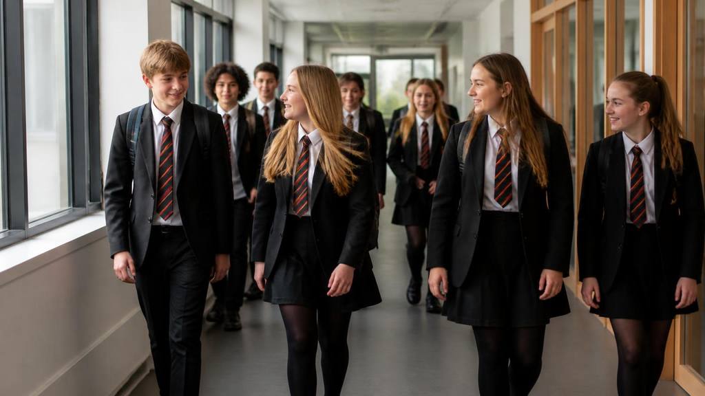 Secondary school pupils walking along a corridor between lessons in Kent - Secondary school admissions in Kent: dates, forms and how allocation actually works